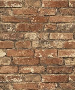 Meihodan Light Brown Faux Brick Peel and Stick Wallpaper Rustic Red Brown Self Adhesive Wall Paper Removable Textured Contact Paper for Bedroom Kitchen Backsplash Fireplace 17.7in x 9.8ft