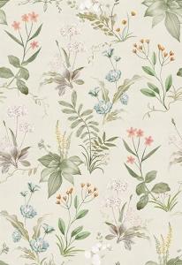 Simon&Siff Vintage Wallpaper Peel and Stick Beige Floral Contact Paper Wildflowers Botanical Wall Paper Removable Renter Friendly Wallpaper 17.3in x 40ft