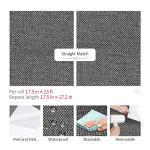 ReWallpaper 17.5in x 23ft Gray Grasscloth Style Peel and Stick Wallpaper Removable Self Adhesive Wall Covering Grey Woven Look Waterproof Contact Paper for Bathroom Living Room Bedroom Accent Walls