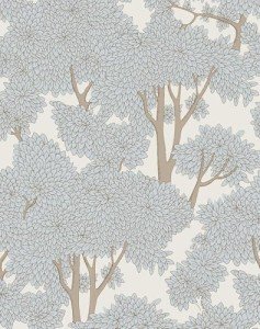 HomKihapai Tree Peel and Stick Forest Jungle Waterproof Bathroom Mural Stick on Wallpaper (Light, 17.7in x 32.8ft)