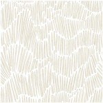 Theper Beige Wallpaper 17.3"×393" Modern Striped Wallpapers Peel and Stick Wallpaper Vinyl Boho Removable Self Adhesive Wallpaper for Bedroom Waterproof Wall Paper White and Gold Contact Paper