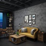 3yecao 16"×591" Large Size Extra Thick Grey Blue Concrete Wallpaper Peel and Stick Industrial Dark Blue Gray Cracked Concrete Contact Paper Vinyl Grey Cement Sticker for Bedroom Bathroom Gym Walls