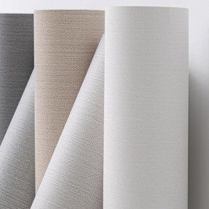 Haimin Fabric Wallpaper Textured Contact Paper (24in X 393in) White Peel and Stick Faux Linen Wall Paper Self-Adhesive Vinyl Wallpaper Herringbone Look
