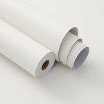 Haimin Fabric Wallpaper Textured Contact Paper (24in X 393in) White Peel and Stick Faux Linen Wall Paper Self-Adhesive Vinyl Wallpaper Herringbone Look