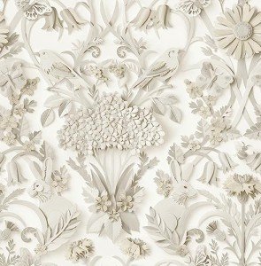 NuWallpaper Taupe Eloise Peel & Stick Wallpaper