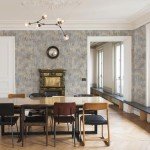 Zeeko Textured Wallpaper Vintage 17.3"x 473" Distressed Metallic Grey/White/Gold Vintage Metallic Wallpaper Modern Non Woven (Non-Pasted) Industrial Style Need Adhesive Modern & Traditional Style