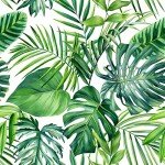 SANILA Tropical Palm Leaf Wallpaper Peel and Stick Wallpaper Tropical Wallpaper Palm Leaf Contact Paper Jungle Wallpaper Palm Leaves Wall Paper Self Adhesive Removable Wallpaper Decor 17.7”x236.2”