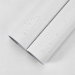 Lareko（32.8FTx17.7in White Contact Wallpaper Peel and Stick, Textured Removable Wall Papers, Self Adhesive Shelf Liner, Vinyl Waterproof Decorative Walls for Bathroom Livingroom Ceiling