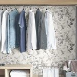 NuWallpaper NUS3144 Breezy Peel & Stick Wallpaper, Grey