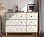 Modern Peel and Stick Wallpaper 17.3''×393'' Self Adhesive Wallpaper Boho Contact Paper Beige and White Geometric Wall Paper Removable Decorative Wallpapers for Bedroom Bathroom Cabinets Decor Vinyl
