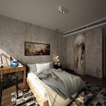 16"×591" Light Brown Grey Concrete Wallpaper Peel and Stick 3D Industrial Cement Contact Paper Vinyl Wrap Matte Textured Self Adhesive Wall Tile Sticker for Walls Kitchen Countertops Bedroom Bathroom