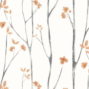 Timeet Floral Wallpaper Peel and Stick Wallpaper Boho 16.14"x393.7" Flower Wallpaper Tree Contact Paper Self Adhesive Removable Wallpaper for Walls Covering Vinyl Roll