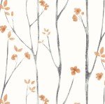Timeet Floral Wallpaper Peel and Stick Wallpaper Boho 16.14"x393.7" Flower Wallpaper Tree Contact Paper Self Adhesive Removable Wallpaper for Walls Covering Vinyl Roll