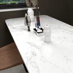 practicalWs Peel and Stick Marble Wallpaper 15.7'' x 236.2'' Marble Contact Paper for Cabinets and Drawers, White Gray Granite Self Adhesive Removable Kitchen Backsplash Vinyl Roll Wall Paper