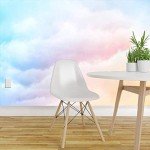 Wall Mural Rainbow Clouds Blue with Golden Background Stock Pictures Royalty Peel and Stick Wallpaper Self Adhesive Wallpaper Large Wall Sticker Removable Vinyl Film Roll Shelf Paper Home Decor