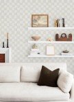 Mr. Kate RoomMates Tess Watercolor Cream Checker Peel and Stick Wallpaper, RMK12773PLW