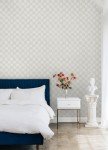 Mr. Kate RoomMates Tess Watercolor Cream Checker Peel and Stick Wallpaper, RMK12773PLW