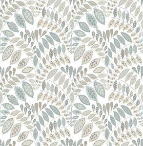 NuWallpaper NUS3260 Gustavus Peel & Stick Wallpaper, Blue