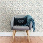 NuWallpaper NUS3260 Gustavus Peel & Stick Wallpaper, Blue