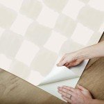 Mr. Kate RoomMates Tess Watercolor Cream Checker Peel and Stick Wallpaper, RMK12773PLW
