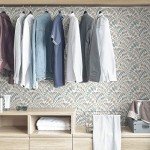 NuWallpaper NUS3260 Gustavus Peel & Stick Wallpaper, Blue