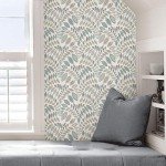 NuWallpaper NUS3260 Gustavus Peel & Stick Wallpaper, Blue