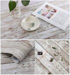 Heroad Contact Paper Peel and Stick Wallpaper Wood Grain Contact Paper for Cabinets Countertop Waterproof Removable Wallpaper Self Adhesive Decorative Shiplap Papel Tapiz para Pared 17.7''x196''