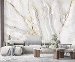 YQWDMX -Gold Marble Fabric Wallpaper Abstract Texture Mural Living Room 100" x 65" (Not Peel and Stick)