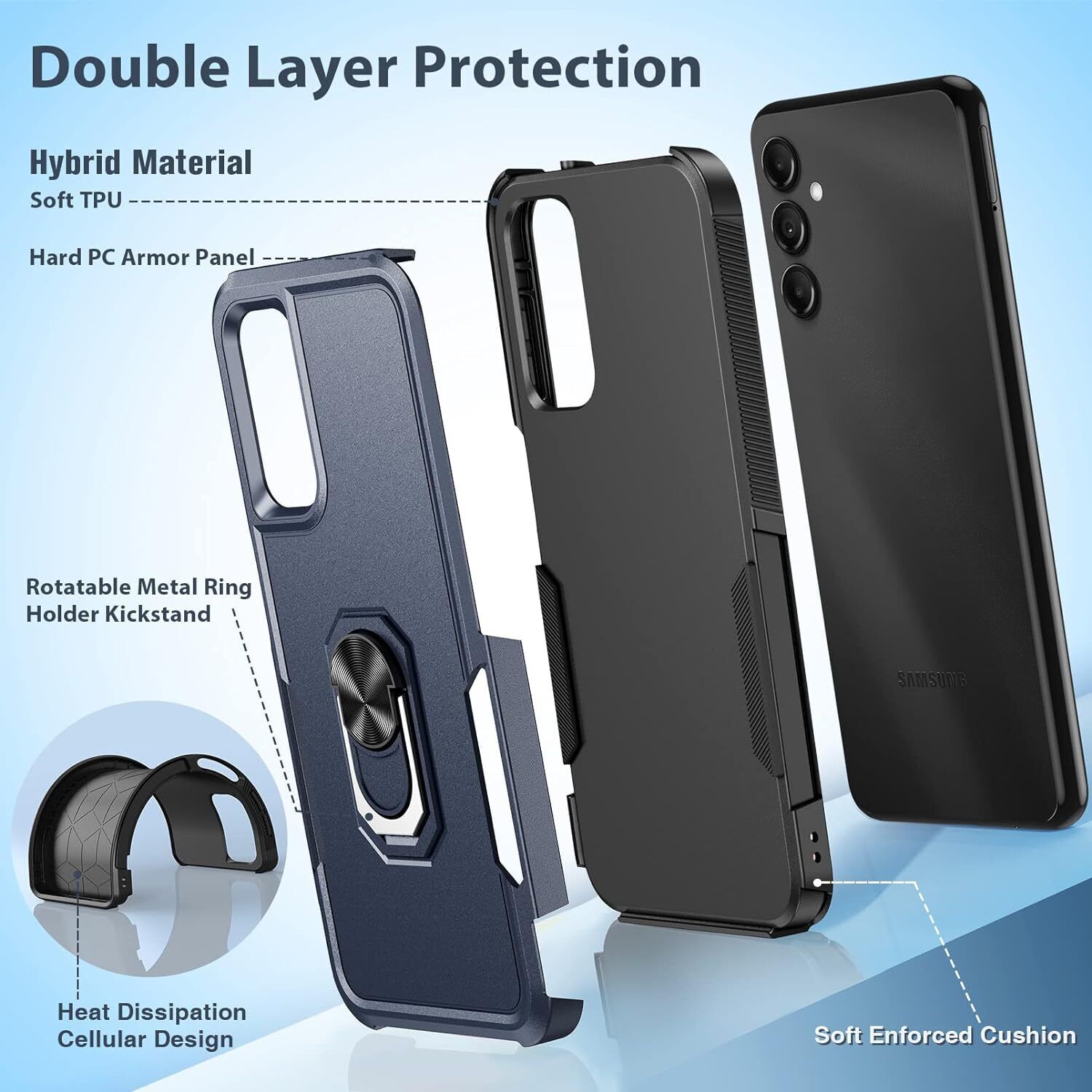 Motorola Moto G Play 2024/G Power 5G Case Bundle