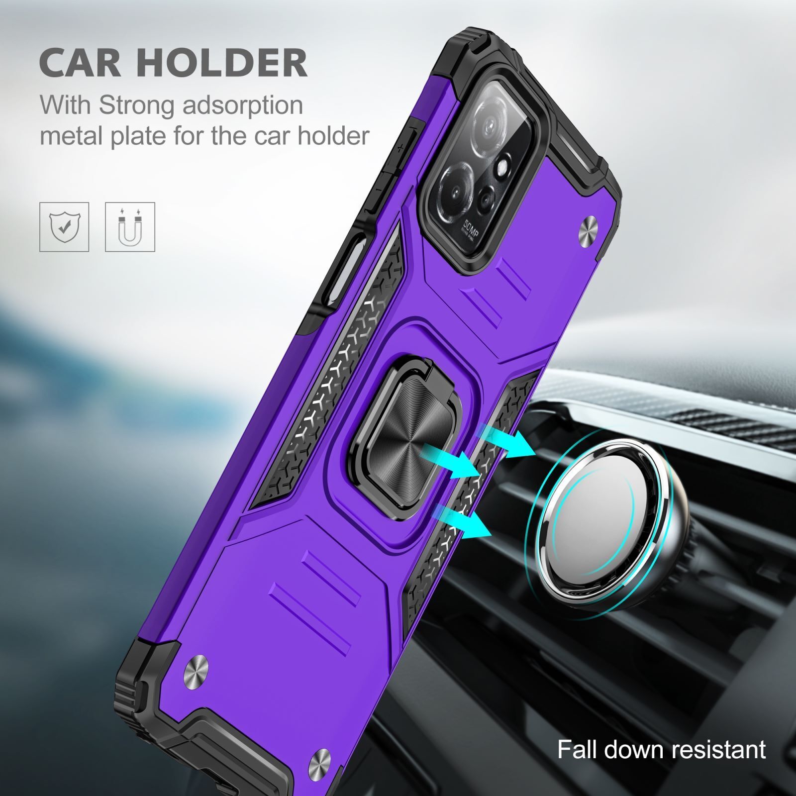 Motorola Moto G Pure/Power 5G Case with Glass