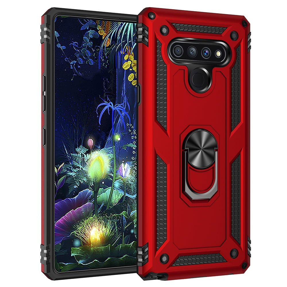 Red LG Stylo 6 Phone Case with Stand