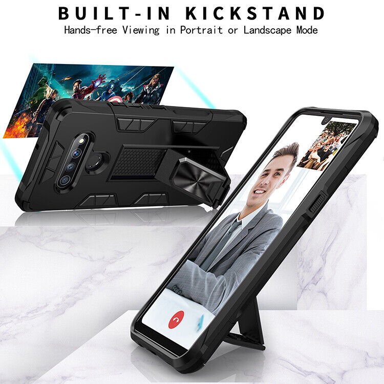 Red Floral Case + Tempered Glass for LG Reflect/K51/Q51