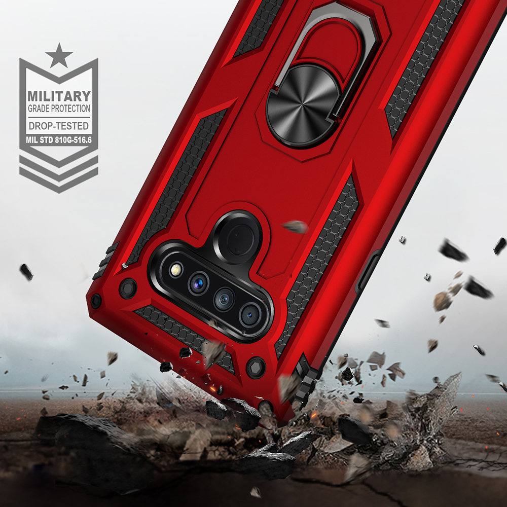 LG Stylo 6 Red Phone Case with Stand