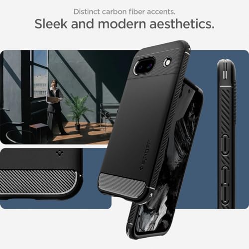 Spigen Rugged Armor Pixel 8a Case - Matte Black