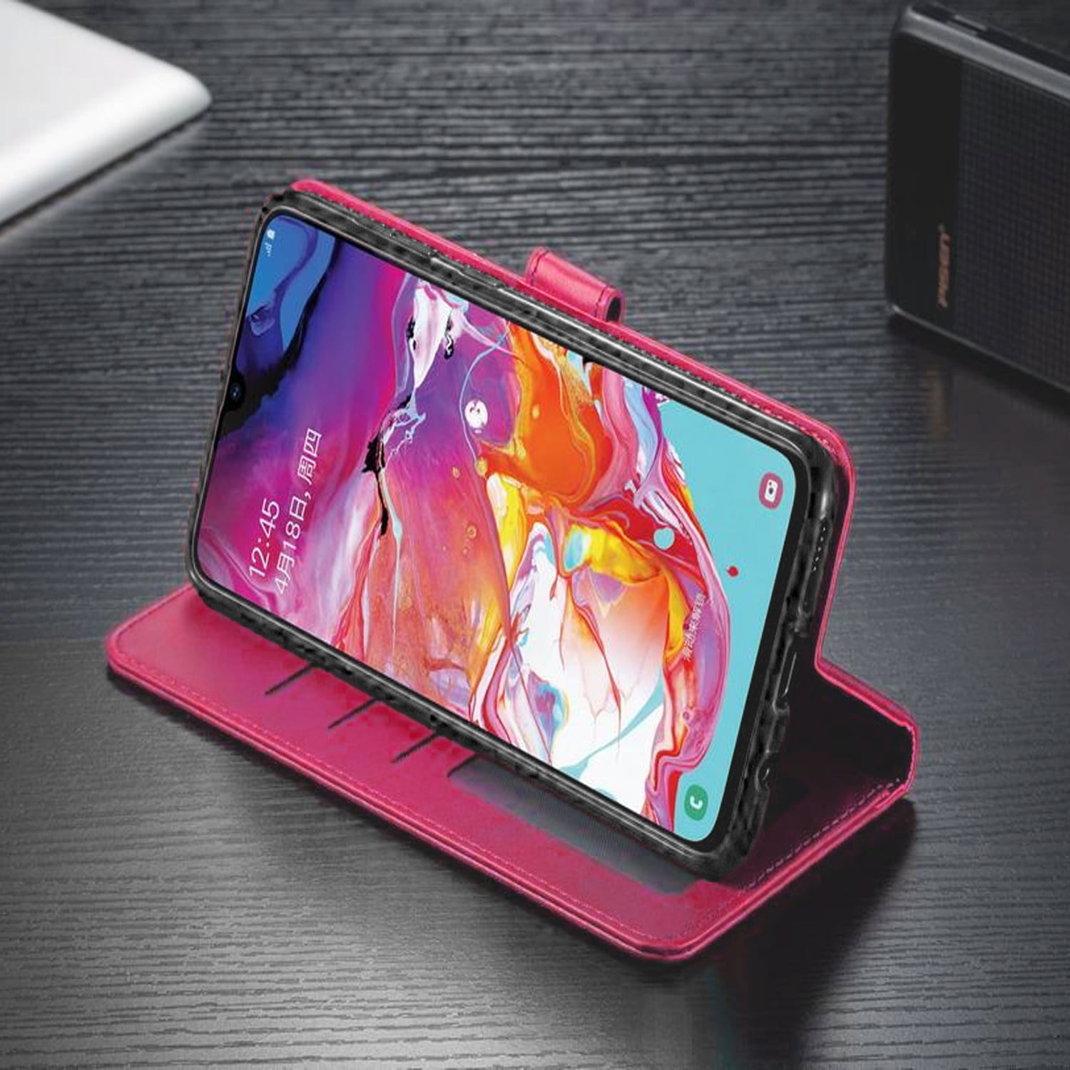 Pink LG K51 Phone Case with Card Slots