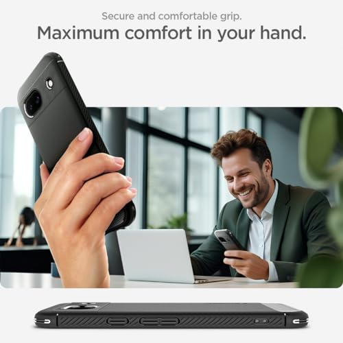 Spigen Rugged Armor Pixel 8a Case - Matte Black