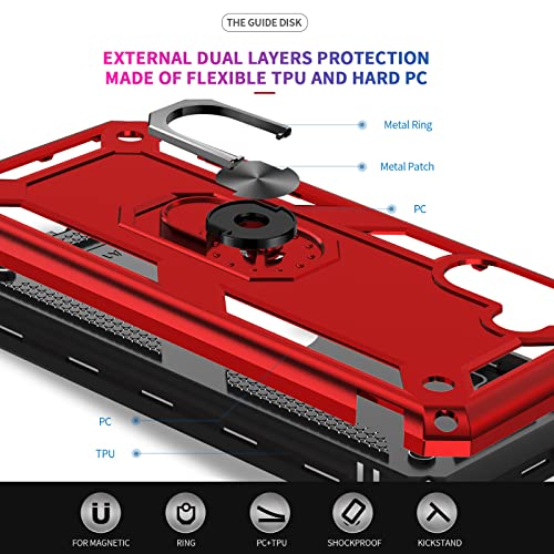 LeYi Samsung Galaxy A13 Case with Tempered Glass