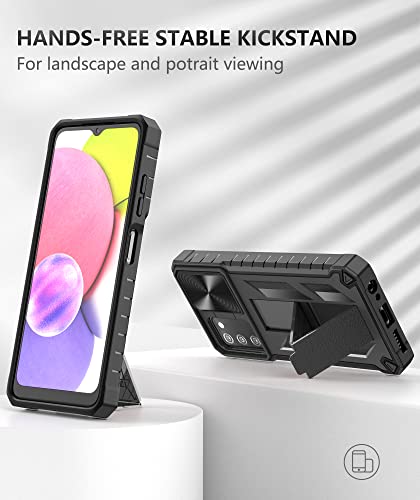 Samsung Galaxy A03s Military Grade Protective Case with Kickstand