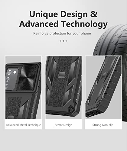 Samsung Galaxy A03s Military Grade Protective Case with Kickstand
