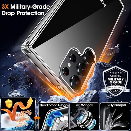 Clear Shockproof Case for Samsung Galaxy S24 Ultra