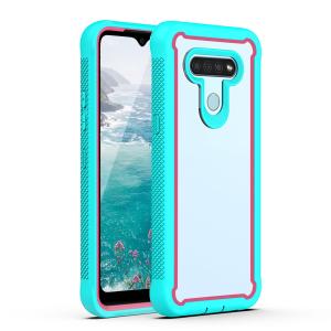 Blue/Pink Dual Layer Hybrid Case for LG Stylo 6