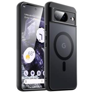JETech Magnetic Case for Google Pixel 8 - MagSafe Compatible Translucent Cover