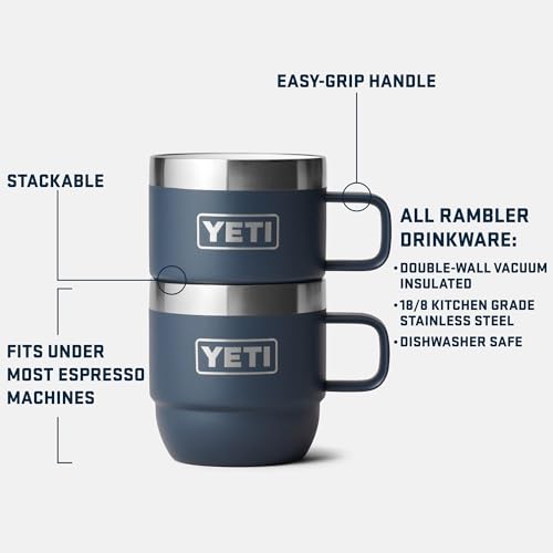 YETI Rambler Stackable 170ml Espresso Cups - Aqua