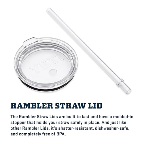 YETI 42 oz Rambler Tumbler with Handle & Straw