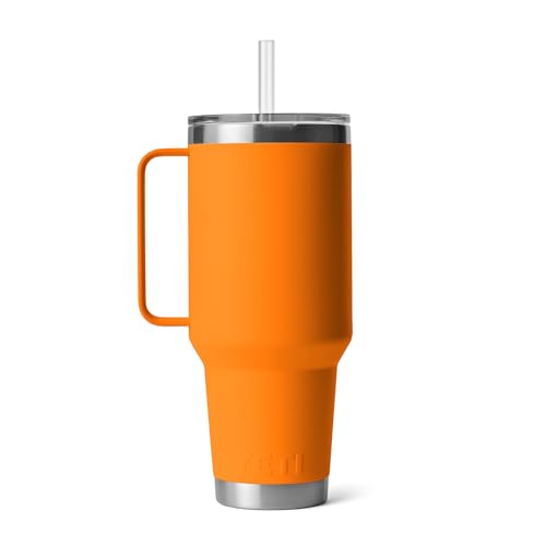 YETI 42 oz Rambler Tumbler with Handle & Straw