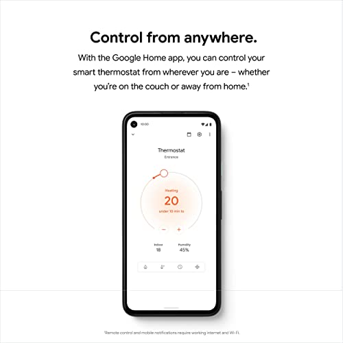 Google Nest Programmable Thermostat - Snow