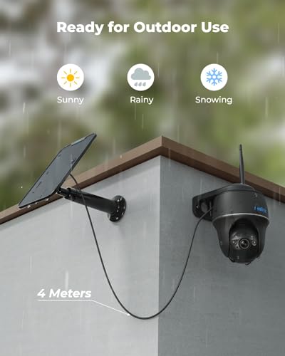 Wireless Outdoor Security Camera with Solar Panel