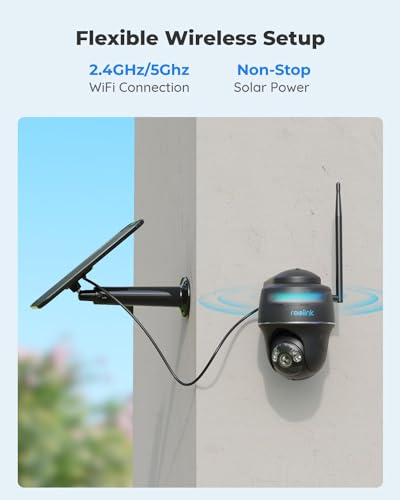 Wireless Outdoor Security Camera with Solar Panel