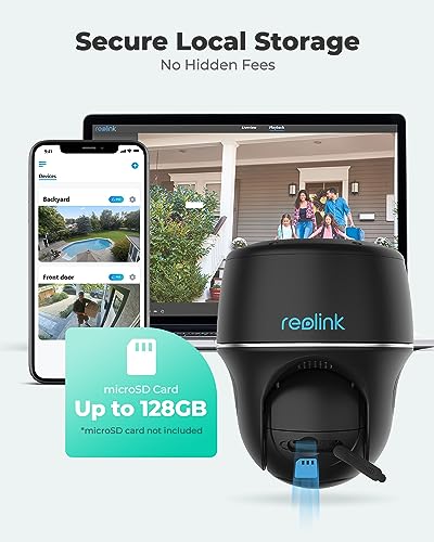 Wireless Outdoor Security Camera with Solar Panel