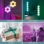 Color Changing LED Hexagon Tile Panels (6 Pack)